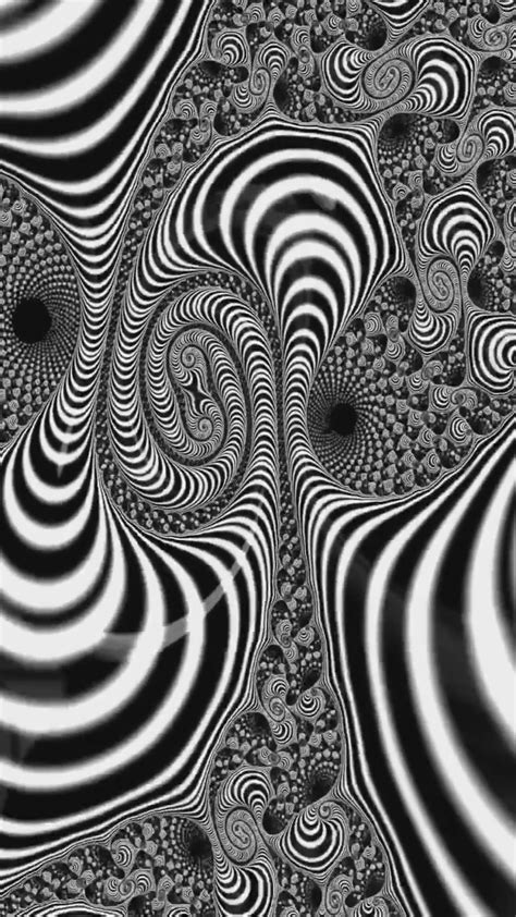 Trippy Black And White Spiral
