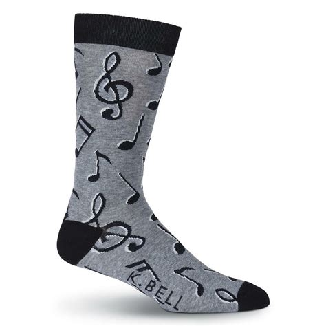 Buy Mens Music Notes Crew Socks Music Apparel Music Clothes Music