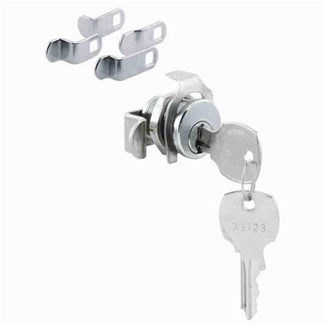 Prime Line National Keyway Nickel Mailbox Lock 5 Cam Opens Counter