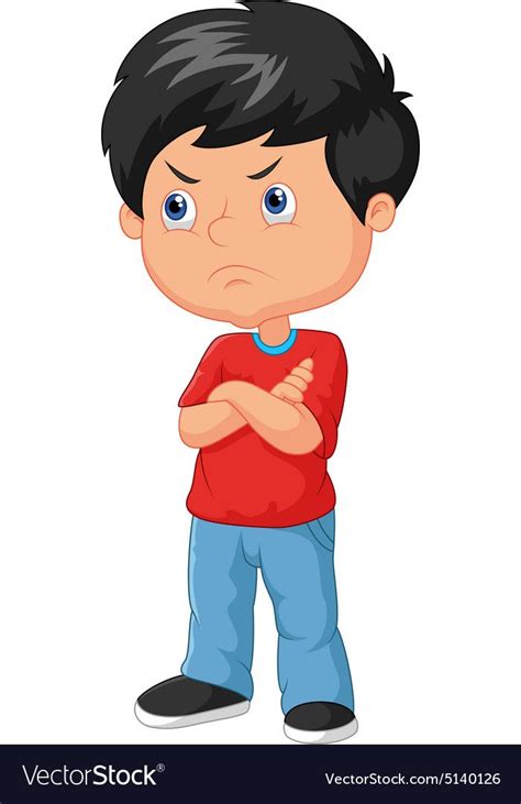 Illustration Of Cartoon Angry Boy Download A Free Preview Or High