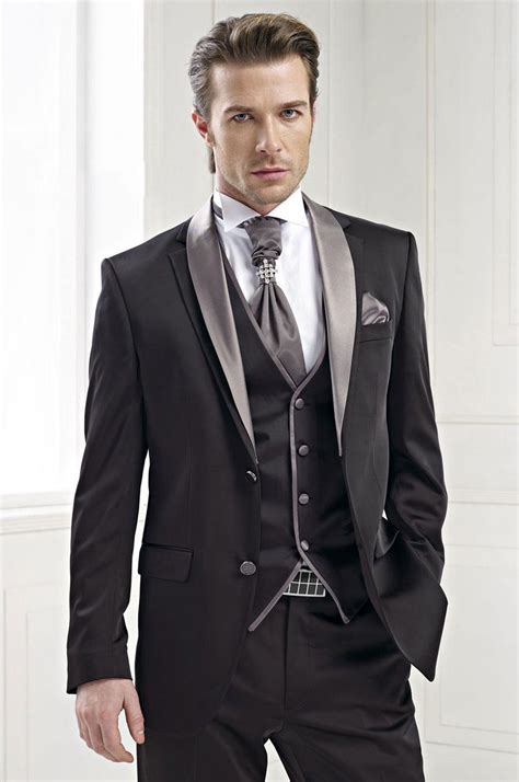 3 piece mens suit material: New Custom Made Classic England Style Tuxedos Men's Prom ...