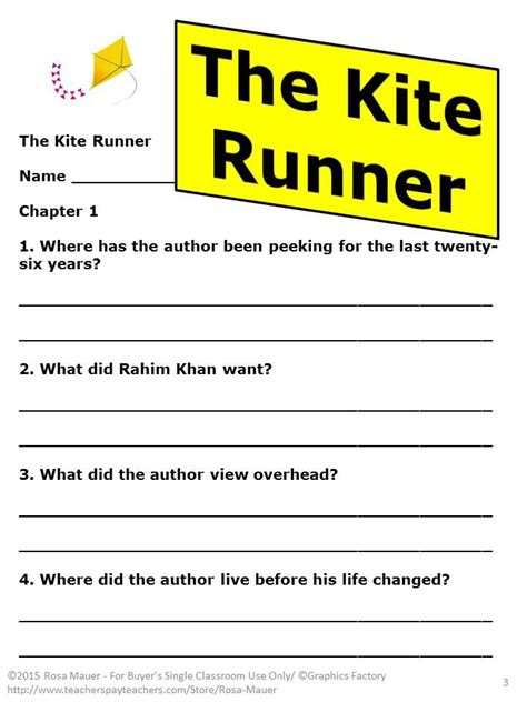 The Kite Runner Reading Questions Tsigf