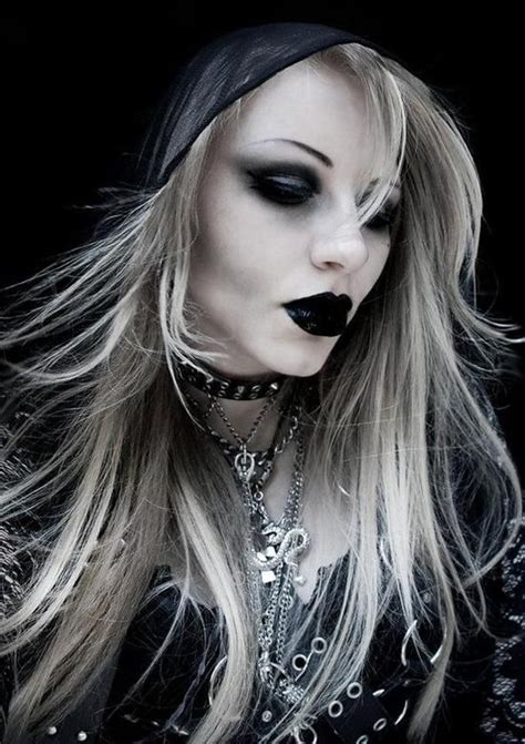 goth glam beleza negra meninas góticas raparigas góticas