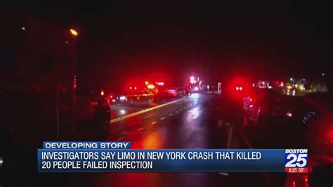 limo in fatal new york crash that killed 20 failed past inspections police say boston 25 news
