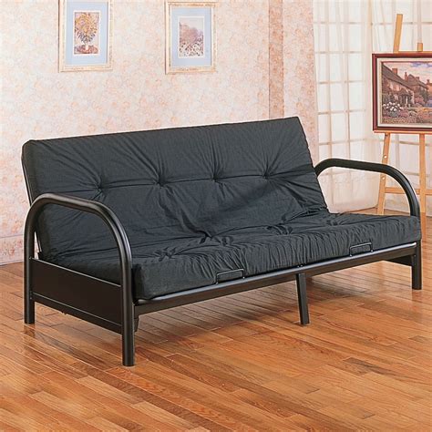 Home Source Black Futon Frame With 29 Arms