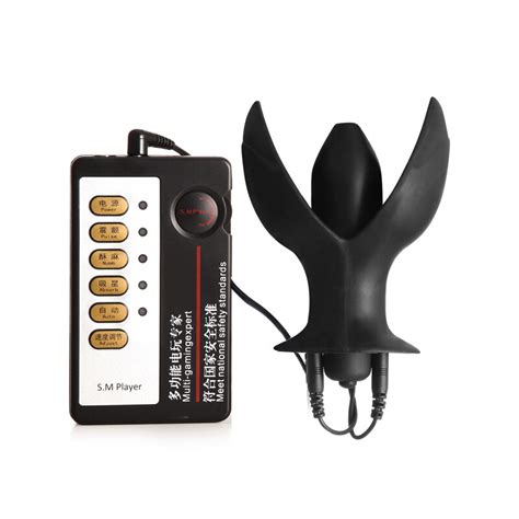 Buy 2018 Electro Shock Vibrating Anal Dilator Anus Plug Electric Prostate
