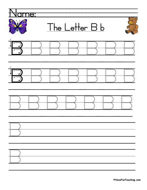 Cursive Writing Letter B Worksheets K5 Learning Free Printable