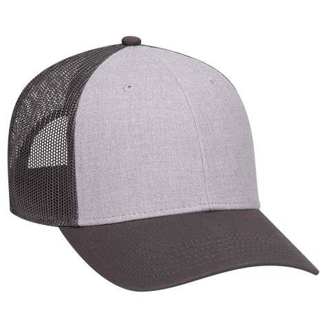 Otto Cap 6 Panel Low Profile Mesh Back Trucker Hat