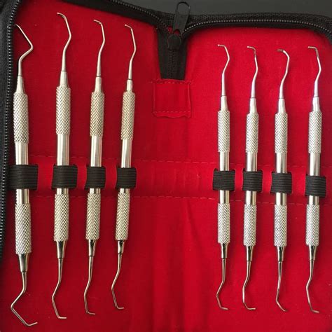 High Quality Dental Gracey Curettes Set Of 8 Periodontal Scaler