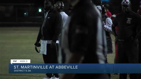 Fnf Week 9 St Martinville Vs Abbeville Youtube