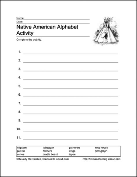 Native Americans Of North America Free Printables