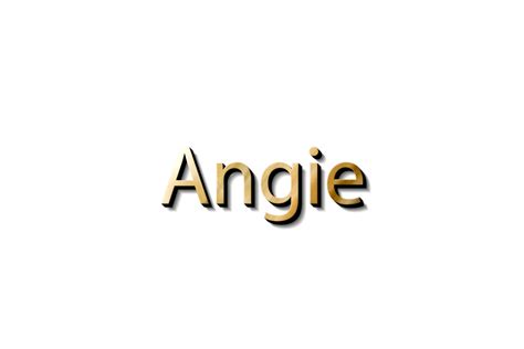 Angie 3d Text Mockup 14463399 Png