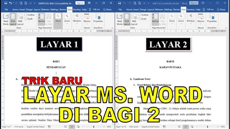 Cara Membuat Dua Bingkai Dalam Satu Halaman Di Microsoft Word 2019