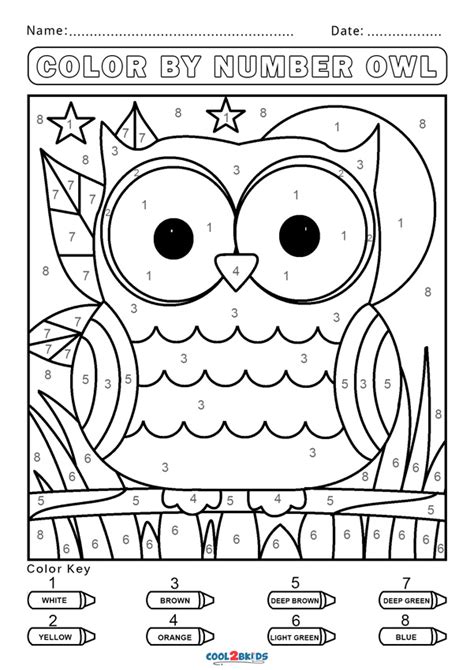 Color By Number Coloring Pages Updated 2023