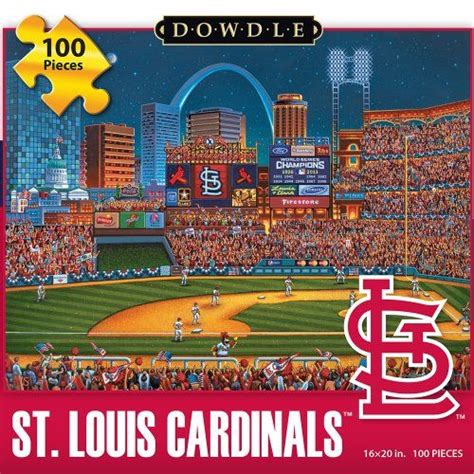 Jigsaw Puzzle St Louis Cardinals 100 Pc By Dowdle Folk Art Disney Board