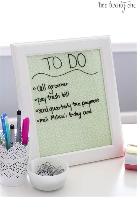 Dry Erase Board And Desktop Tray