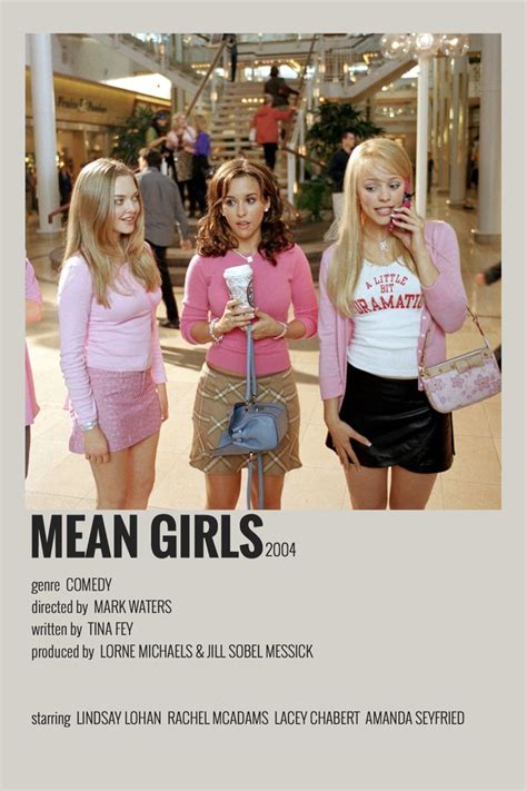 Mean Girls Movie Poster Mean Girls Movie Posters Minimalist Iconic