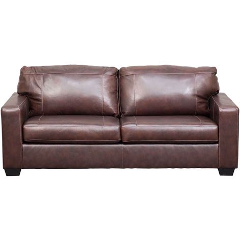 Morelos Brown Italian Leather Sofa 3450238 Ashley Furniture