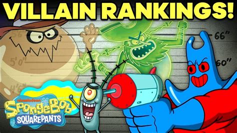 Ranking Bikini Bottom Villains By Evilness 😈🍍 Spongebob Youtube