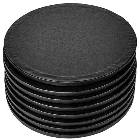 Buy 8 Pack 12inch Black Cake Drums Roundthick Cake Boards Smooth