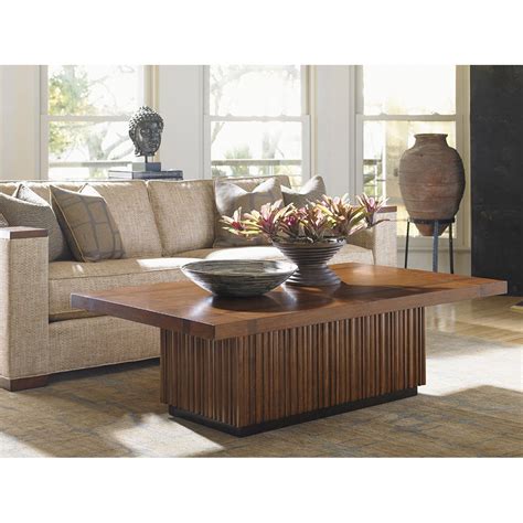 The interesting asummetrical design makes a great contemporary statement within mountain modern styling. Lexington Island Fusion Medium Brown Castaway Rectangular ...