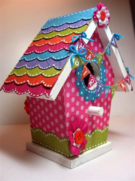 Paper, printer, something to color with (b&w version), scissors, glue. Pin by margy on Home - Bird Houses | Bird houses painted ...