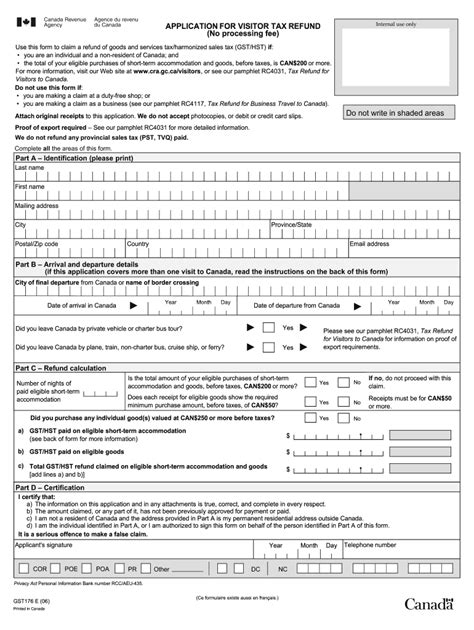 Canada Online Application Fill Online Printable Fillable Blank