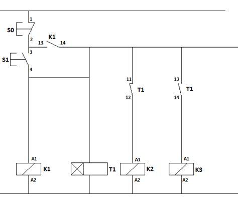 Rangkaian daya dan kontrol star delta. Rangkaian Kontraktor Star Delta Wiring Diagram Tutorial Valid