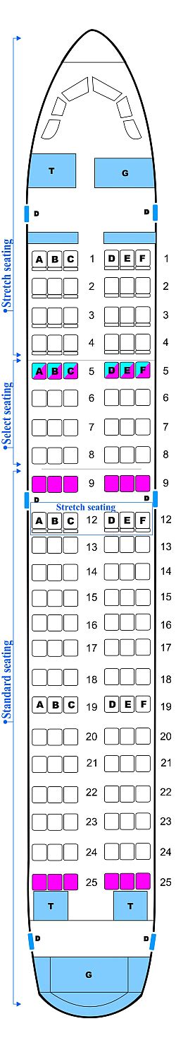 Seating Chart For Frontier Airlines