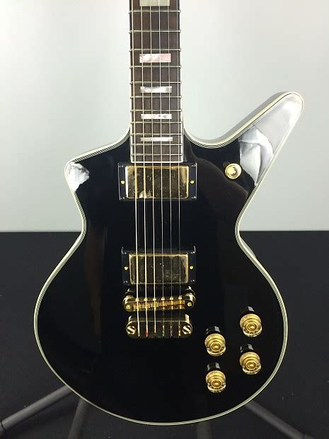 Dean Cadillac 2 Pickup Electric Guitar 2013 Black And Gold Reverb