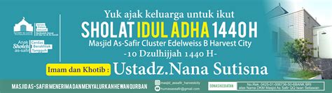 Contoh Spanduk Baliho Dan Poster Untuk Kegiatan Masjid Dan Ke Rw An