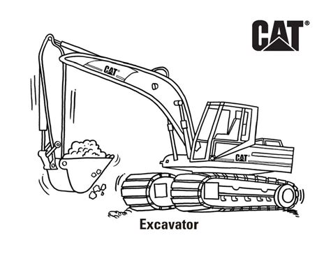 Free Cat® Machine and Product Coloring Pages | Cat | Caterpillar