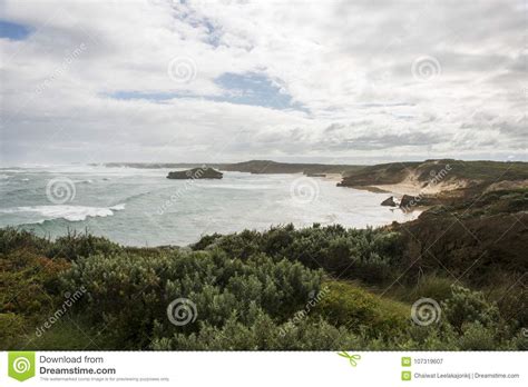 Landscape In Great Ocean Road Melbourne Stock Image Image Of National