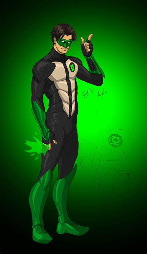 Green Lantern Kyle Rayner By Kyomusha On Deviantart
