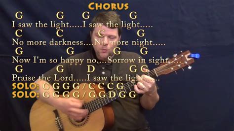 I Saw The Light Hank Williams Guitar Cover Lesson With Chordslyrics