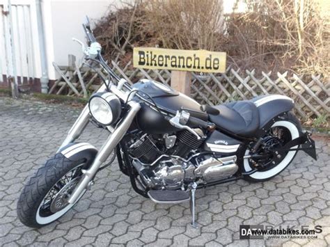 2003 Yamaha Xvs 1100 Fat Bobber Tag Black And White