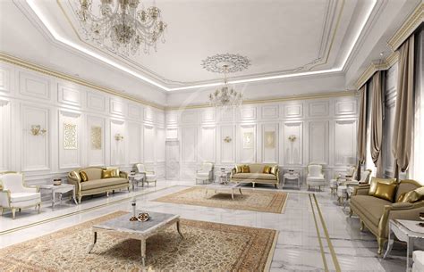 Classic Luxury Villa Interior Design Doha Qatar Cas Modern