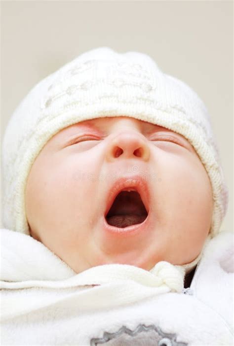 Yawning Baby Stock Photo Image Of Infant Yawning Open 41199854