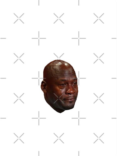 Crying Jordan Face Poster By 0rileyf0 Redbubble