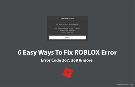 Fixed 6 Ways To Fix Roblox Error Code 267 Premiuminfo