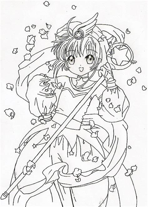 Cardcaptor Sakura 10 Coloring Page Anime Coloring Pages