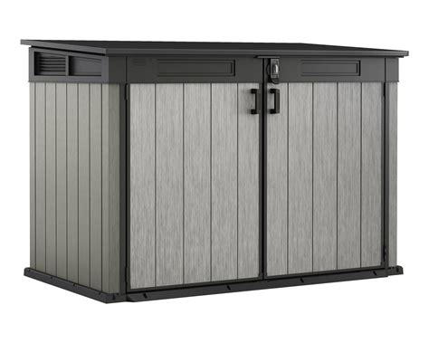 Keter Store It Out Grande Outdoor Plastic Garden Storage Shed Grey And