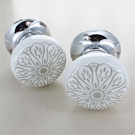 Success Iii Mortice Ceramic Entrance Doors Knobs By G Decor