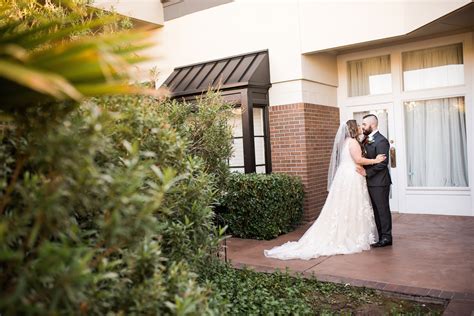 Bride And Groom In Our Courtyard Arizona Wedding Photographers