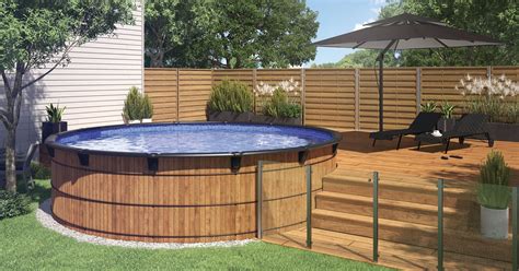Wooden Above Ground Pools Sturdy And Stylish Made In Quebec
