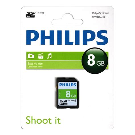 Philips 8gb Sd Memory Card Class 4 Phisd8gbc4