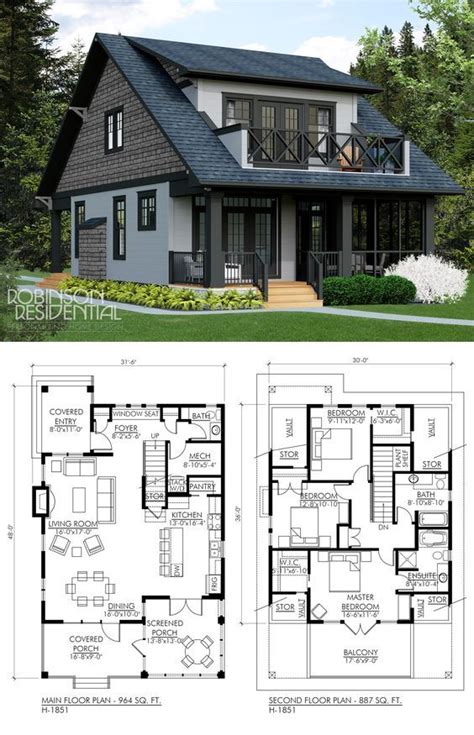 30 lakeside drive is nestled next to 150 main street. Houses | Sims house plans, Cottage plan, House plans