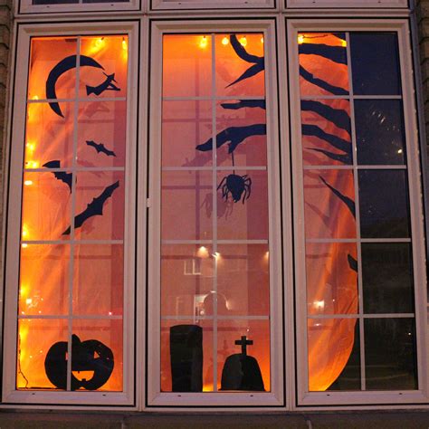 Jenns Random Scraps November Halloween Window Display Halloween