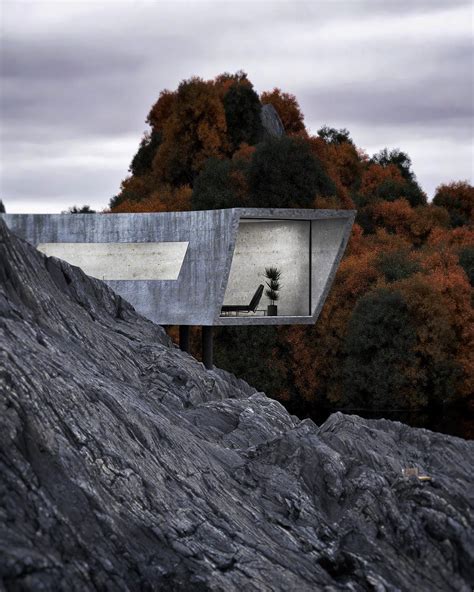 Concrete House In Mountain By Reza Mohtashami 2020 모던 건축 건축