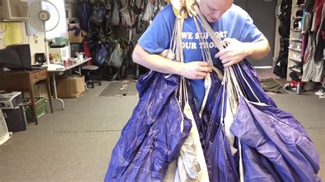 Parachute Packing Part 1 Youtube